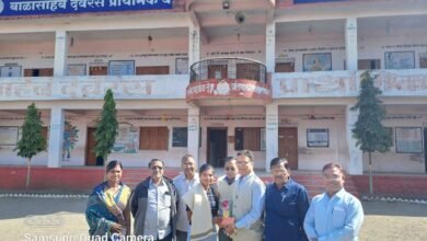 Photo of बाळासाहेब देवरस विद्यामंदिरातर्फे प्रज्ञा घेवंदे हीचा सत्कार