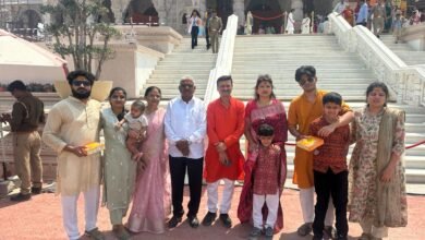 Photo of बळीराजाची समृद्धी आणि मतदारसंघाच्या विकासासाठी श्वेताताईंनी मागीतला रामलल्लाचा आशीर्वाद  वाढदिवसानिमित्त अयोध्येतील श्रीराम मंदिरास भेट व दर्शन