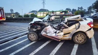Photo of सिन्नर एमआयडीसीत भीषण कार अपघात; खैरव येथील तिघा युवकांचा दुर्दैवी मृत्यू